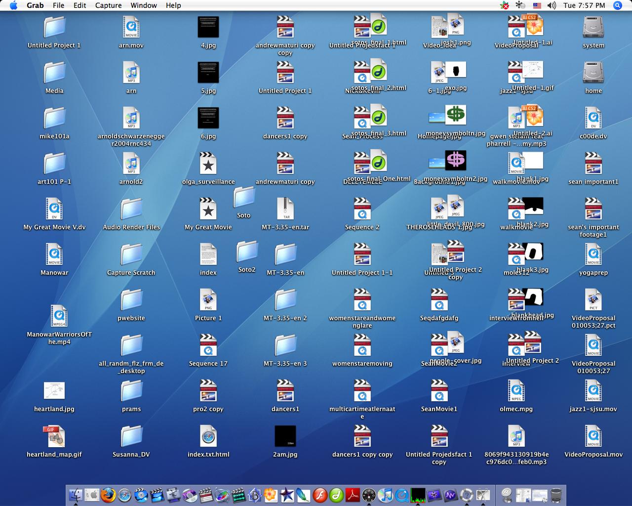 Desktop: icons