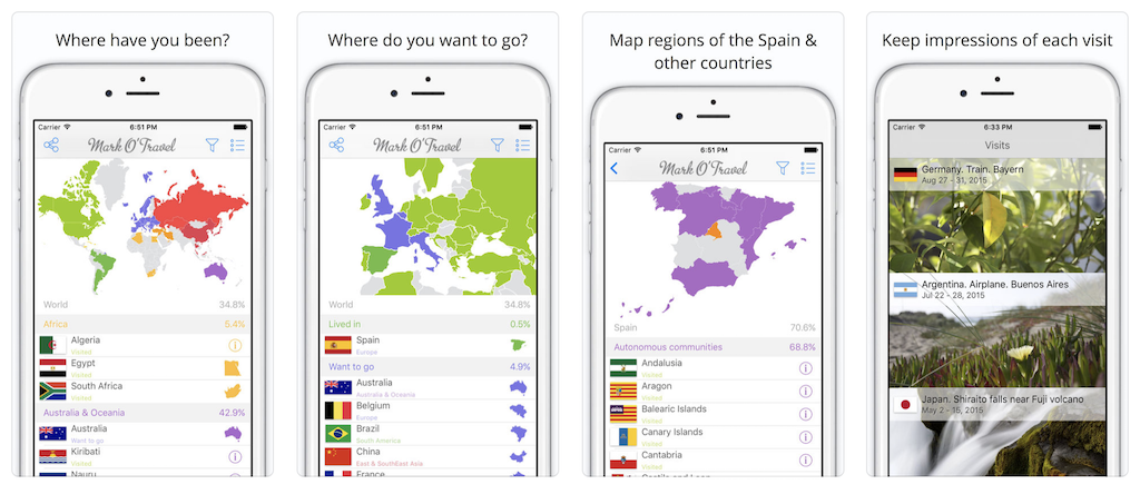 Este mapa para rascar sirve para marcar los países que has visitado